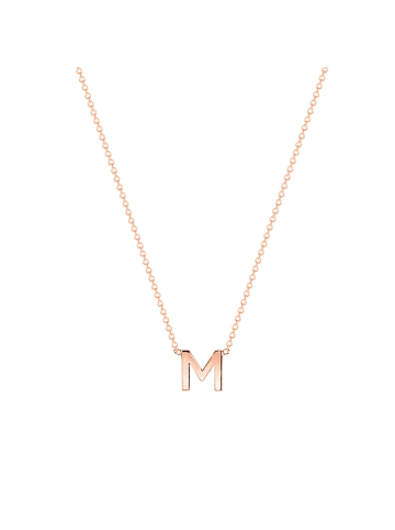 Lucardi 375 Gold Halskette "Buchstabe M" Buchstabe