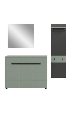 ebuy24 Garderobenmöbel Canu (3-teilig) Staubgrün 180 x 37 cm