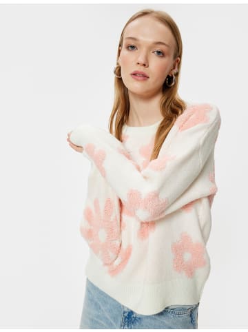 KOTON Sweater in Rosa Gemustert