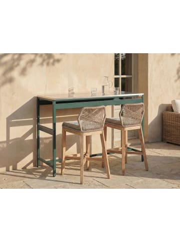 Beliani Stehtisch MAENZA in Grün/Schwarz - (W) 120 x (H) 105 x (L) 40 cm