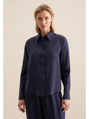Seidensticker Hemdbluse Regular in Dunkelblau
