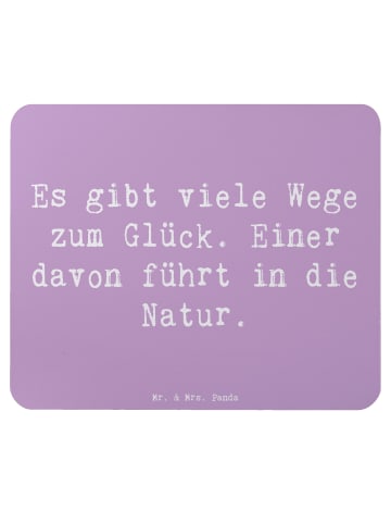 Mr. & Mrs. Panda Mousepad Spruch Geborgenheit Natur mit Spruch in Lavendeltraum
