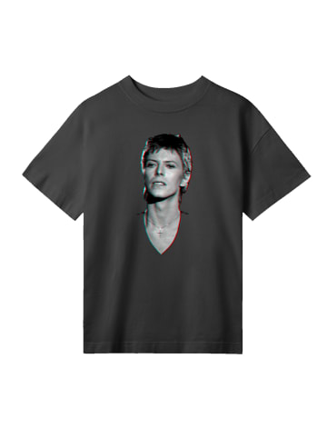 F4NT4STIC T-Shirt TV Times Pop Star David Bowie Portrait 1977 in off black