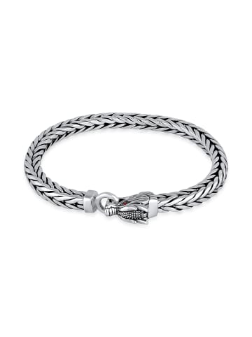 KUZZOI Armband 925 Sterling Silber Drache in Silber