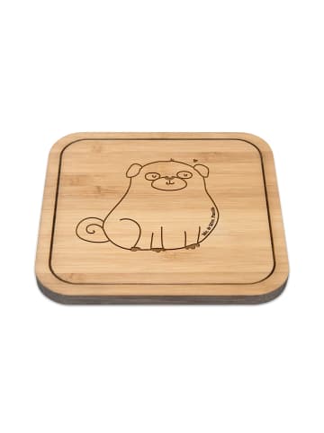 Mr. & Mrs. Panda Untersetzer Mops ohne Spruch in Transparent