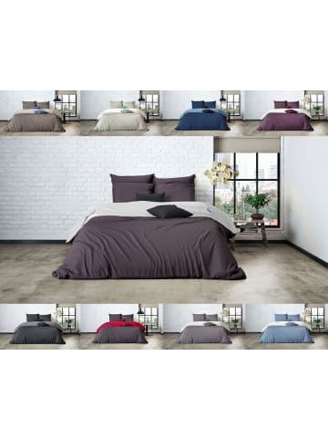 Mistral Home Mistral Perkal Wendebettwäsche in Dunkelgrau/Silber