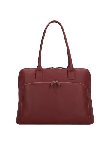 PICARD Milano Schultertasche Leder 43 cm Laptopfach in rot