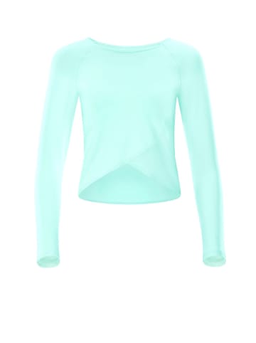 Winshape Functional Light and Soft Cropped Long Sleeve Top AET131LS in delicate mint