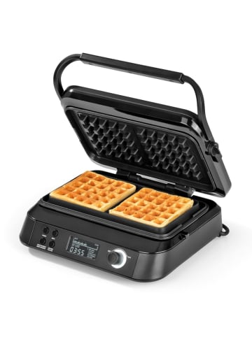 N8WERK Premium Waffeleisen Midnight Edition 1600W 5 Programme