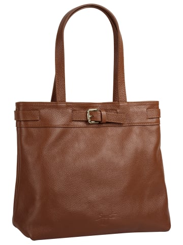 Samantha Look Shopper echt Leder in cognac