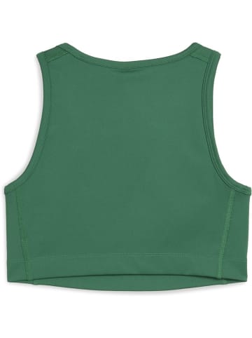 Puma Sportshirt "W CROSS THE LINE CROP Top 3.0" in Grün