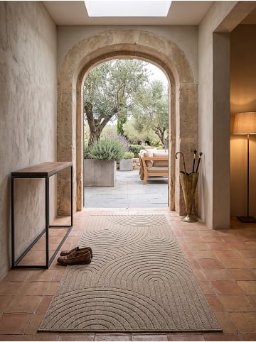 KADIMA DESIGN Läufer Geometrisch flachgewebt pflegeleicht Wohnzimmer Flur Esszimmer in Natur