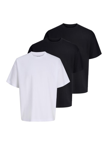 Jack & Jones T-Shirt Barron Tee in Schwarz / weiß