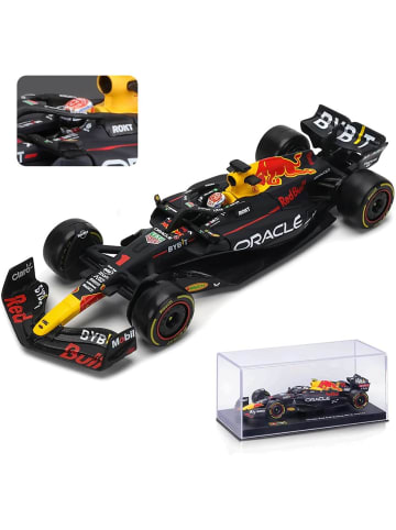 Bburago Red Bull Racing F1 RB19 Verstappen #1 (mit Helm, Maßstab 1:43) in schwarz
