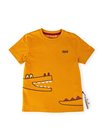 Sigikid T-Shirt Happy Crocodile in gelb