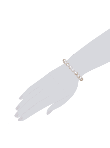 Lulu & Jane Armband aus Sterling Silber Süßwasser-Zuchtperle in weiß