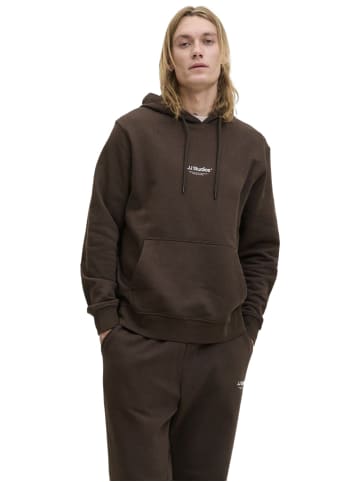 Jack & Jones Sweatshirt JJESOHO SWEAT HOOD in Braun