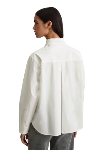 Marc O'Polo DENIM Bluse im Polo-Stil relaxed in Silky White