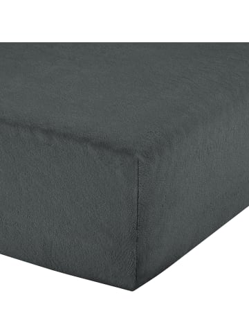 Erwin Müller Frottee Boxspring-Spannbettlaken Füssen in anthrazit