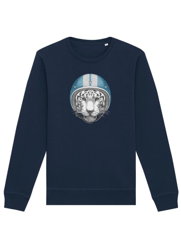 wat? Apparel Sweatshirt Racing Tiger in Dunkelblau