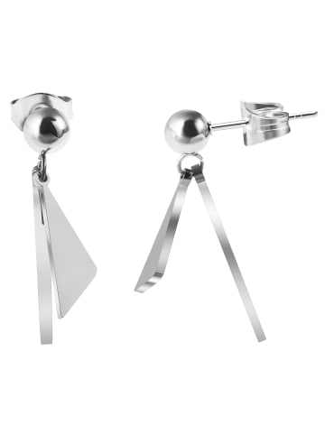 Adeliás Damen Ohrringe – Ohrstecker aus Edelstahl in silber