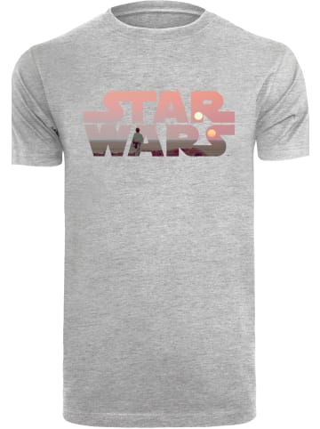F4NT4STIC T-Shirt Star Wars Tatooine Logo in grau meliert