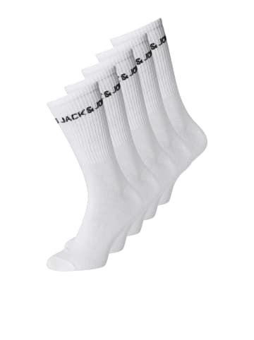 JACK & JONES Junior 5er-Pack Socken in White
