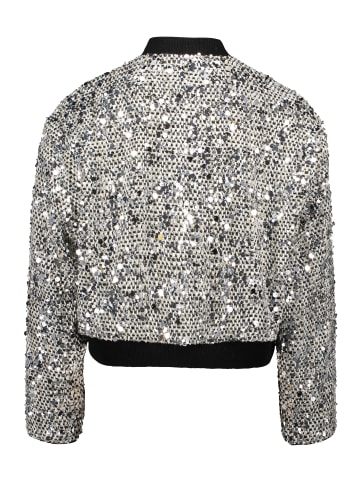 BETTY & CO Blouson mit Pailletten in Black/Silver