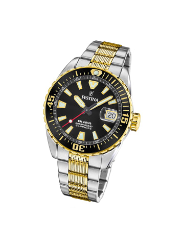 Festina Analog-Armbanduhr Festina The Originals silber, gold groß (ca. 41mm)