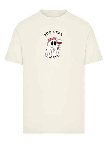F4NT4STIC T-Shirt Boo Crew Drinking Geist Halloween in sand