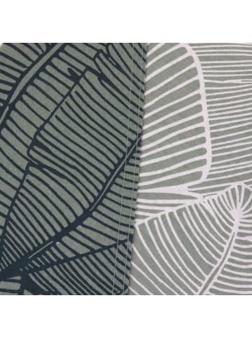 Today Bettwäsche-Set aus Baumwolle Leaves, beidseitig in Grün, (B) 220 x (L) 240 cm