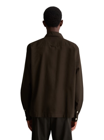 Marc O'Polo DENIM Oxford-Hemd boxy in Dark Brown