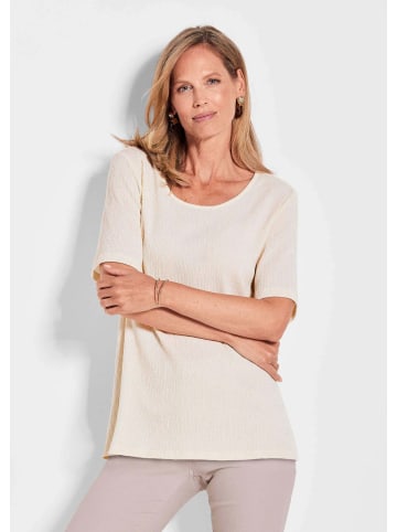 GOLDNER Kurzgröße:  Braunes Halbarm-Oberteil in stein