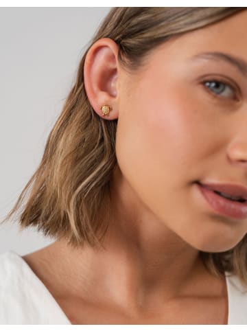 PURELEI Ohrringe White Turtle in Gold