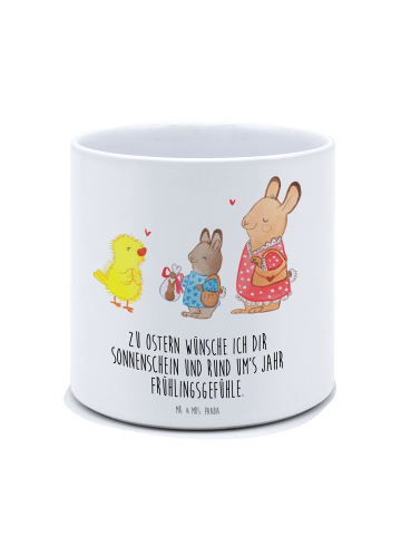Mr. & Mrs. Panda Keramik Blumentopf Ostern Geschenke mit Spruch in Weiß