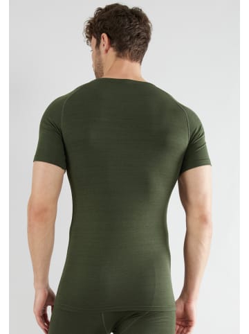 CECEBA Thermo T-Shirt Thermo Sport in grün-mittel-uni