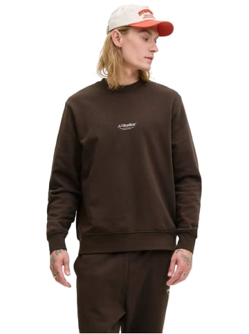 Jack & Jones Sweatshirt JJESOHO SWEAT CREW NECK in Braun