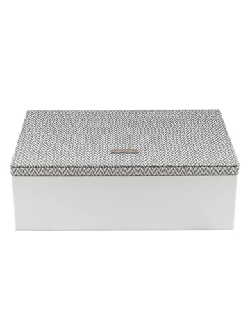 Windrose Calma Schmuckkasten 26 cm in weiß