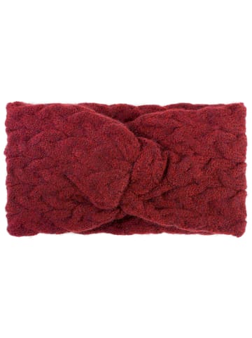 styleBREAKER Strick Stirnband in Bordeaux-Rot