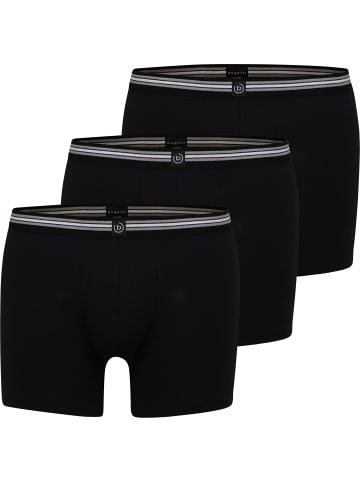 Bugatti Long-Pants 3er-Pack in schwarz