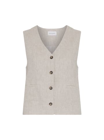 MOSS COPENHAGEN Viana Ginia V Neck Waistcoat in Sand Melange