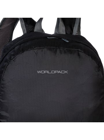 Worldpack Faltbarer Rucksack 41 cm in schwarz