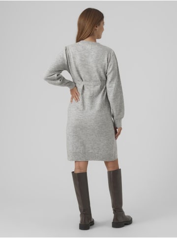 mama licious Strickkleid in Light Grey Melange