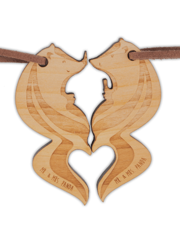 Mr. & Mrs. Panda Partner Anhänger Stinktier verliebt ohne Spruch in Braun