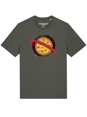 wat? Apparel T-Shirt Pizza Planet in Khaki