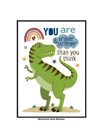 SMART ART Kunstdrucke ungerahmter Kunstdruck / Poster "Dinosaurier T-Rex 2" / A4 oder A3