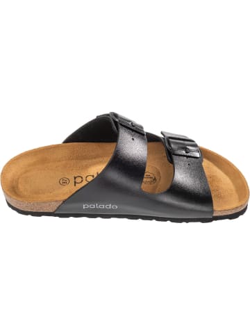 palado Pantoletten in Metallic Schwarz