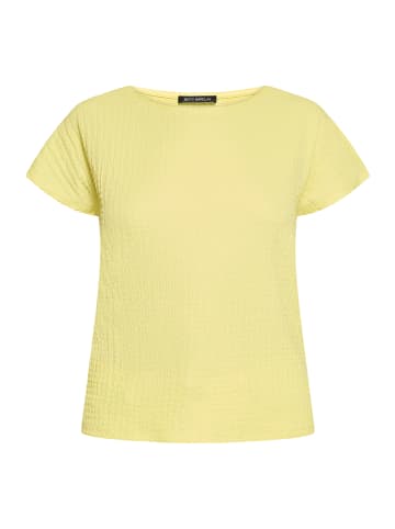 Betty Barclay Strukturshirt mit U-Boot-Ausschnitt in Gelb
