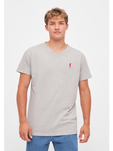 Derbe T-shirt Basic Kippes in grau