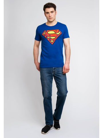 Logoshirt T-Shirt Superman in blau